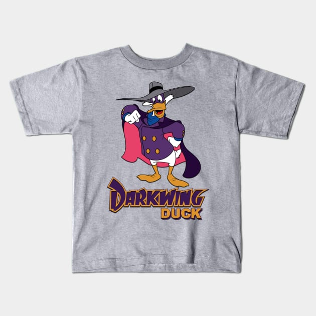 Darkwing Duck Kids T-Shirt by BigOrangeShirtShop